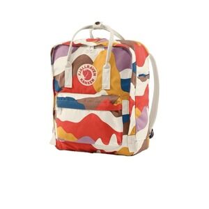 Fjällräven Kånken Art Special Edition backpack in the "Spring Landscape" pattern